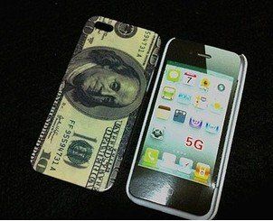 iPhone 5 Hard Case/Cover/Protector One Hundred Dollar Bill Style Cell Phones & Accessories