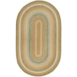 Safavieh Cottage 4 ft x 6 ft Oval Cream Transitional Indoor/Outdoor Area Rug