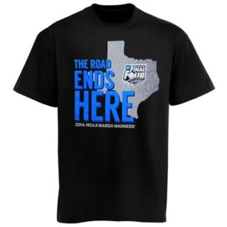 2014 NCAA Mens Basketball March Madness Final Four Championship Road Ends Here T Shirt   Black