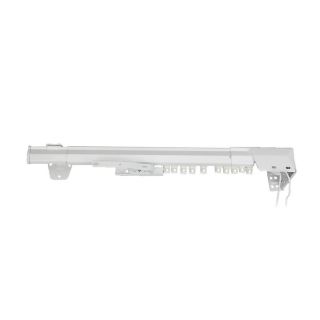 Rod Desyne 48 in to 84 in White Metal Traverse Curtain Rod