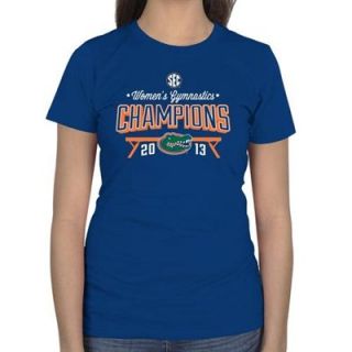 Florida Gators Ladies 2013 SEC Womens Gymnastics Champions Slim Fit T Shirt   Royal Blue