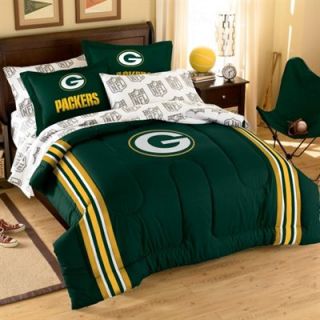 Green Bay Packers 7 Piece Full Size Bedding Set