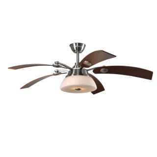 Harbor Breeze Chennai 52 in Brushed Nickel Indoor Downrod Mount Ceiling Fan with Light Kit and Remote