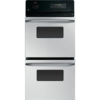 GE 24 in Self Cleaning Double Electric Wall Oven (Stainless Steel)