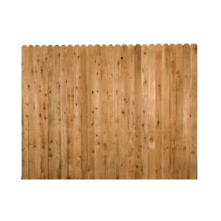 Wood Fencing 6 x 8 Rustic Dog Ear Fence Panel