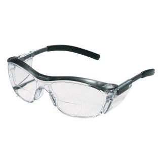 3M Black Frame with Clear Lens Plastic Readers Safety Glasses