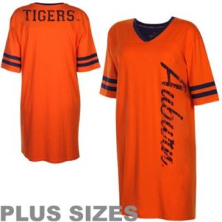 Auburn Tigers Ladies Plus Sizes Nightgown   Orange