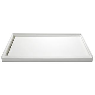 American Standard Ciencia 60 in x 32 in Soft White Acrylic Capped Solid Surface Shower Base (Drain Included)