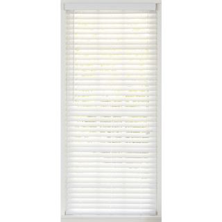 Style Selections 22.5 in W x 64 in L White Faux Wood Plantation Blinds