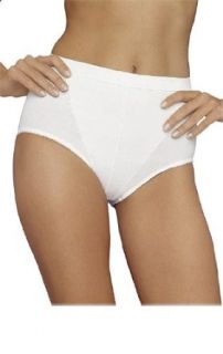 Firm Control Cotton Curves Spandex Brief Style # 318 318 2X White