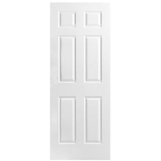 ReliaBilt 26 in x 80 in 6 Panel Hollow Core Textured Non Bored Interior Slab Door