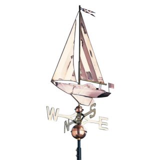 Whitehall 4 in x 19 ft x 49 in Unfinished Exterior Metal Copper Weathervane Accent