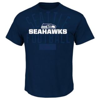 Seattle Seahawks Line To Gain II T Shirt   College Navy