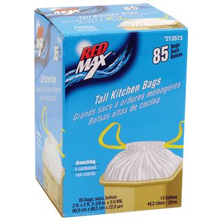 Red Max 85 Count 13 Gallon Indoor Trash Bags