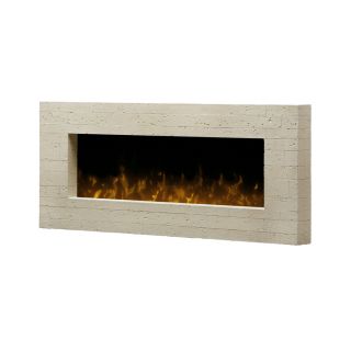 Dimplex 44 in W 4,231 BTU Grey Metal Wall Mount Electric Fireplace with Remote Control
