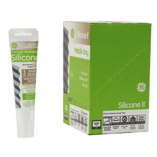 GE Silicone II 36 oz Gray Silicone Specialty Caulk