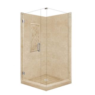 American Bath Factory Panel 86 in H x 42 in W x 42 in L Medium Square Corner Shower Kit