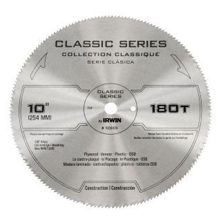 IRWIN Classic 10 in 180 Tooth Circular Saw Blade
