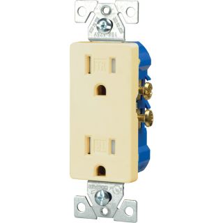 Cooper Wiring Devices 15 Amp Almond Decorator Duplex Electrical Outlet