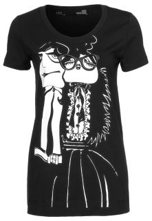 Love Moschino   Print T shirt   black