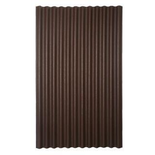 Ondura 79 in x 48 in .125 Gauge Brown Corrugated Cellulose Fiber/Asphalt Roof Panel