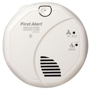 First Alert Battery Operated Voice Alert Carbon Monoxide Alarm and Smoke Detector
