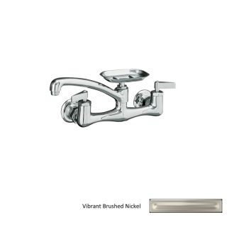 KOHLER Clearwater Vibrant Brushed Nickel 2 Handle Utility Sink Faucet