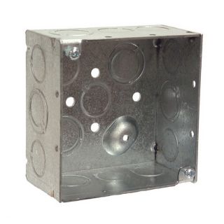 Raco 30 1/4 cu in 2 Gang Square Metal Electrical Box