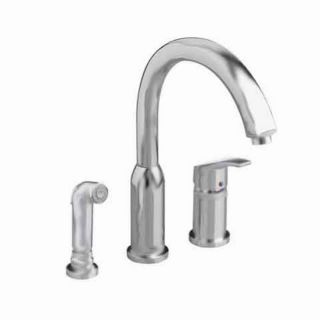American Standard Arch Stainless Steel High Arc Kitchen Faucet with Side Spray