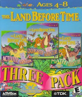 The Land Before Time 3 Pack (Activity Center, Kindergarten Adventure, Math Adventure) Video Games