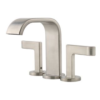 Pfister Skye Brushed Nickel 2 Handle 4 In Centerset Watersense Bathroom Sink Faucet Drain Included