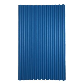 Ondura 79 in x 48 in .125 Gauge Blue Corrugated Cellulose Fiber/Asphalt Roof Panel