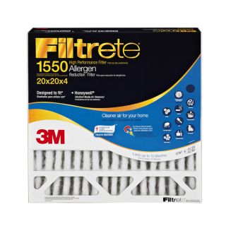 Filtrete Allergen Reduction Electrostatic Pleated Air Filter (Common 20 in x 20 in x 4 in; Actual 19.75 in x 19.75 in x 4 in)