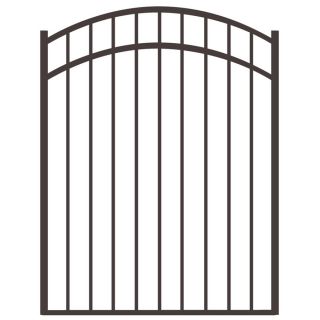 FREEDOM Pewter Aluminum Fence Gate (Common 54 in x 48 in; Actual 60 in x 48 in)