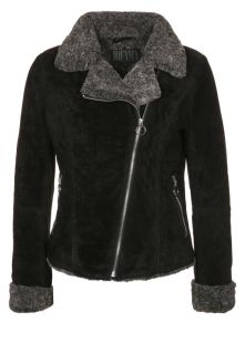 Jofama   MIKA   Leather jacket   black