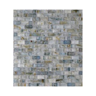 American Olean Visionaire Whispering Stream Glass Mosaic Subway Indoor/Outdoor Wall Tile (Common 13 in x 13 in; Actual 12.87 in x 12.87 in)