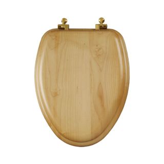 Mayfair Natural Reflections Maple Wood Elongated Toilet Seat