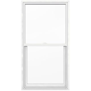 JELD WEN V2500 Series Vinyl Double Pane Single Hung Window (Fits Rough Opening 30 in x 57 in; Actual 29.5 in x 56.5 in)