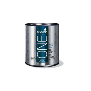 Olympic ONE 28 fl oz Interior Satin Tintable Latex Base Paint and Primer in One with Mildew Resistant Finish