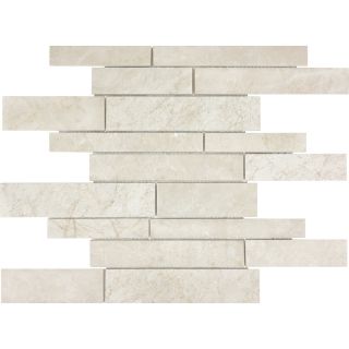 Crema Luna Marble Natural Stone Mosaic Wall Tile (Common 12 in x 12 in; Actual 12 in x 12 in)