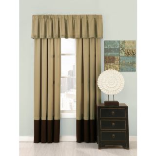 Ultimate Luxury Silk Allure 84 in L Bordered Soft Gold Rod Pocket Curtain Panel