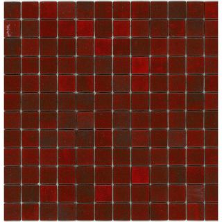 Elida Ceramica Recycled Fire Glass Mosaic Square Indoor/Outdoor Wall Tile (Common 12 in x 12 in; Actual 12.5 in x 12.5 in)