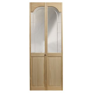 Pinecroft 24 in x 6 ft 8 1/2 in Mirror Over Panel Bifold Door