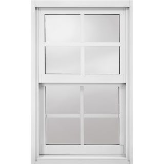 JELD WEN 6100 Series Aluminum Single Pane Replacement Single Hung Window (Fits Rough Opening 36 in x 49 in; Actual 36 in x 49.625 in)