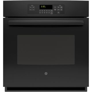 GE 27 in Self Cleaning with Steam Single Electric Wall Oven (Black)