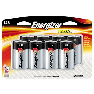 Energizer 8 Pack D Alkaline Battery