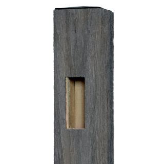 Woodshades 4 in x 4 in x 8 ft Rustic Barnwood Composite End Post