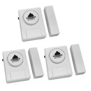 Armored Home Security 3 Pack Window and Door Alarms