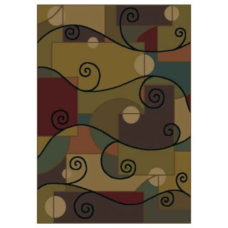 Shaw Living 23 in x 37 in Swirl Zydeco Accent Rug