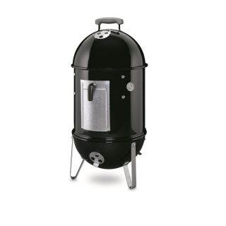 Weber Smokey Mountain Cooker 31.4 in H x 14.75 in W 286 sq in Black Porcelain Enameled Charcoal Vertical Smoker